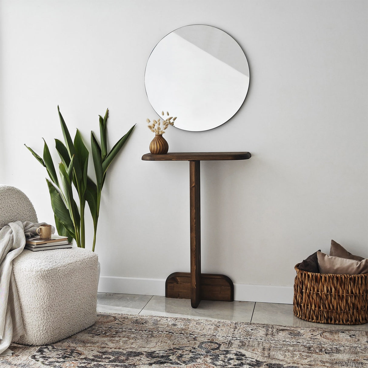 Kaptafels - Kaptafel Pratico Walnoot Hout - Dimehouse