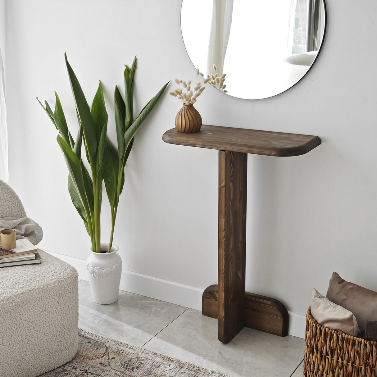Kaptafels - Kaptafel Pratico Walnoot Hout - Dimehouse