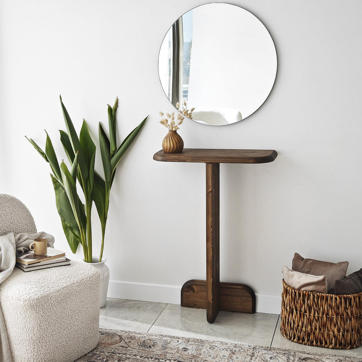 Kaptafels - Kaptafel Pratico Walnoot Hout - Dimehouse