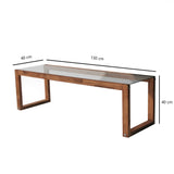Mobile TV Via Legno Naturale Pino 130x40x40 cm