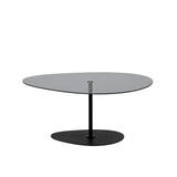 Tavolino da caffè dal design organico in vetro colorato Torpo - Struttura in metallo nero