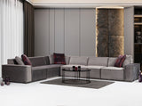 Divano angolare XL sinistro Lego Velvet Grey