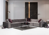Divano angolare XL destro Lego Velvet Grey