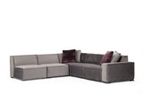 Divano angolare sinistro Lego Velvet Grey