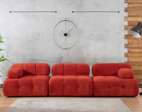 Divano componibile 3 posti Doblo rosso