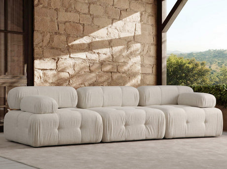 Divano componibile 3 posti Doblo crema