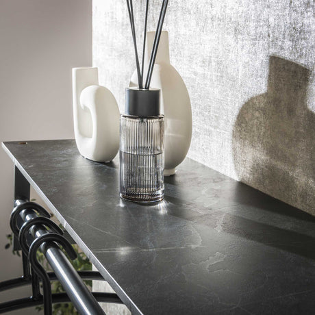 Appendiabiti Kris 12 ganci nero - Con asta e ripiano per cappelli