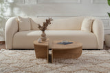 Salontafels - Ronde Salontafel Naturel 85 cm Melamine Orin - Dimehouse