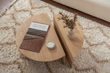 Salontafels - Ronde Salontafel Naturel 85 cm Melamine Orin - Dimehouse