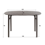 Bartafels - Deens Ovaal Bartafel Jade 140 cm Zwart Keramiek Look - Dimehouse
