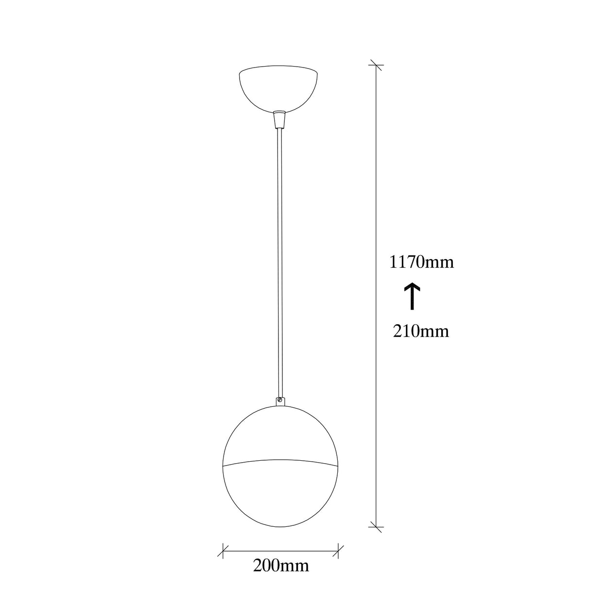 Lampada a sospensione 1 luce Vetro Bianco Regal