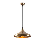 Lampada a sospensione in metallo color bronzo Eclipse