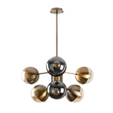 Hanglampen - Hanglamp 10 - lichts Bronskleurig Glas Carina - Dimehouse
