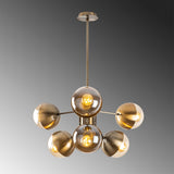 Hanglampen - Hanglamp 10 - lichts Bronskleurig Glas Carina - Dimehouse