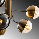 Hanglampen - Hanglamp 10 - lichts Bronskleurig Glas Carina - Dimehouse