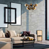 Hanglampen - Hanglamp Bronskleurig Glas Carina - Dimehouse