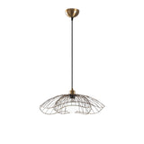 Lampada a sospensione in metallo color bronzo Twilight