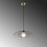 Lampada a sospensione in metallo color bronzo Twilight