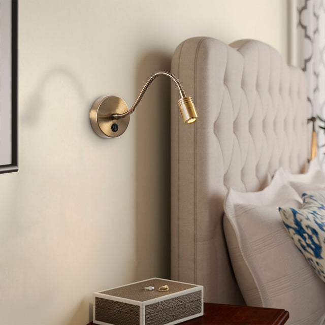 Wandlampen - Wandlamp Bronskleurig Metaal Veridia - Dimehouse