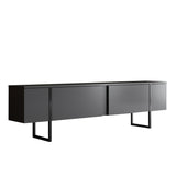 TV Meubels - TV Meubel Luxe Antraciet Zwart Melamine 180x50x30 cm - Dimehouse