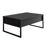 Meubelsets - Meubelset Antraciet Luxe - Salontafel + TV Meubel - Zwart Frame - Dimehouse