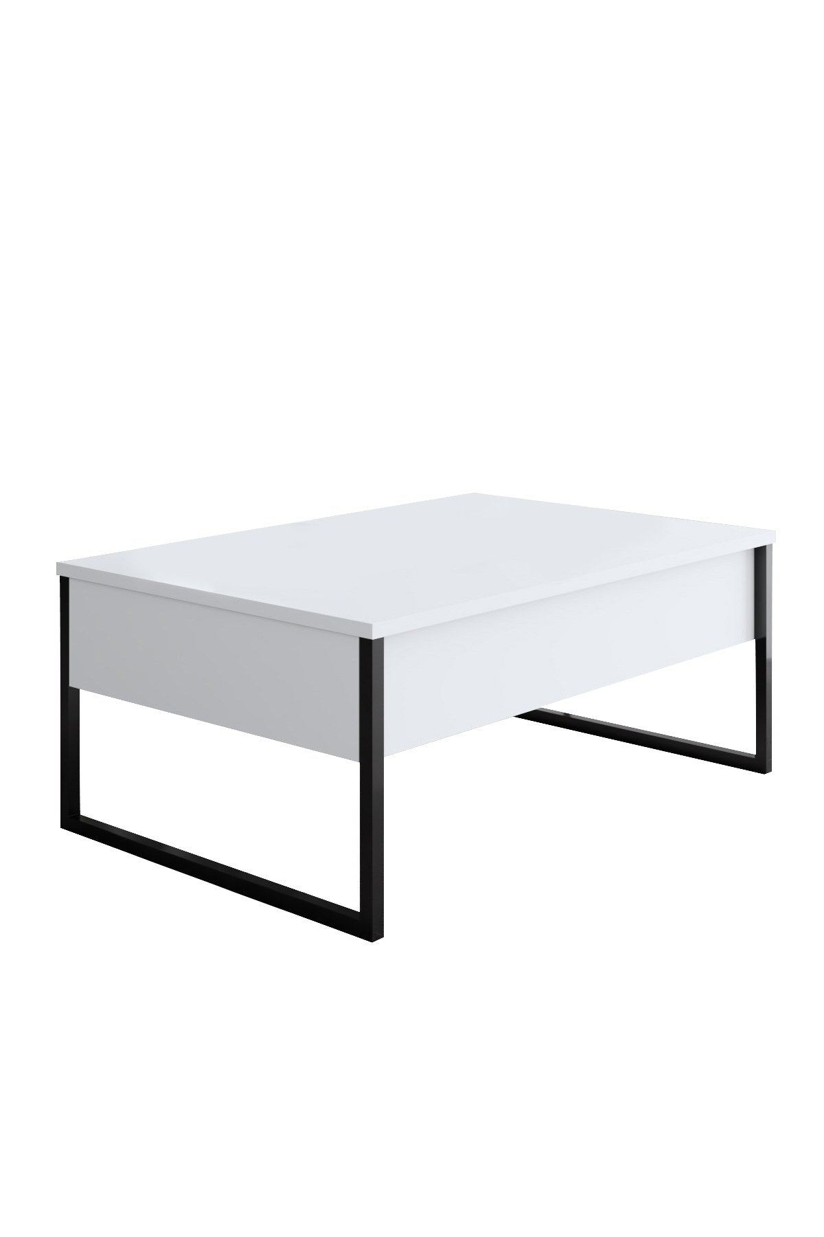 Meubelsets - Meubelset Wit Luxe - Salontafel + TV Meubel + Dressoir - Zwart Frame - Dimehouse