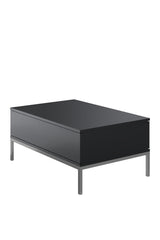 Set di mobili Lord Antracite - Tavolino + Mobile TV + Credenza - Struttura argento