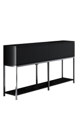 Set di mobili Black Lord - Tavolino + Mobile TV + Credenza - Struttura argento