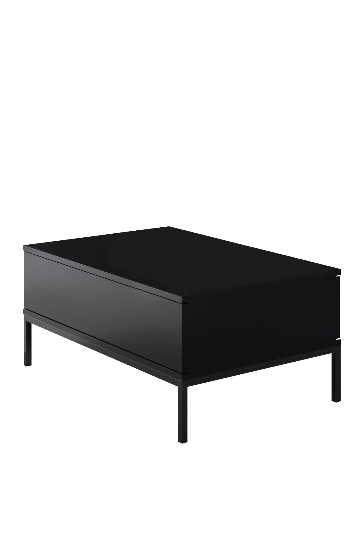 Salontafels - Rechthoekige Salontafel Zwart Lord 90x60 - Zwart Frame - Dimehouse