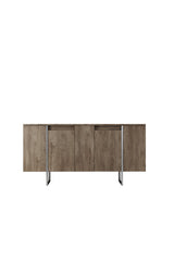 Set di mobili di lusso in noce - Tavolino + Mobile TV + Credenza - Cornice argento