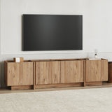 Mobile TV Lowen in effetto rovere da 180 cm in pino atlantico e melaminico antracite