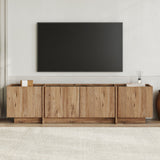 Mobile TV Lowen in effetto rovere da 180 cm in pino atlantico e melaminico antracite