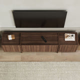 Mobile TV Lowen in noce Milano 180 cm Pannello in legno composito rivestito melaminico