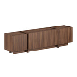 Mobile TV Lowen in noce Milano 180 cm Pannello in legno composito rivestito melaminico