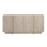 Consolle Dorma effetto travertino 180 cm Legno rivestito melaminico