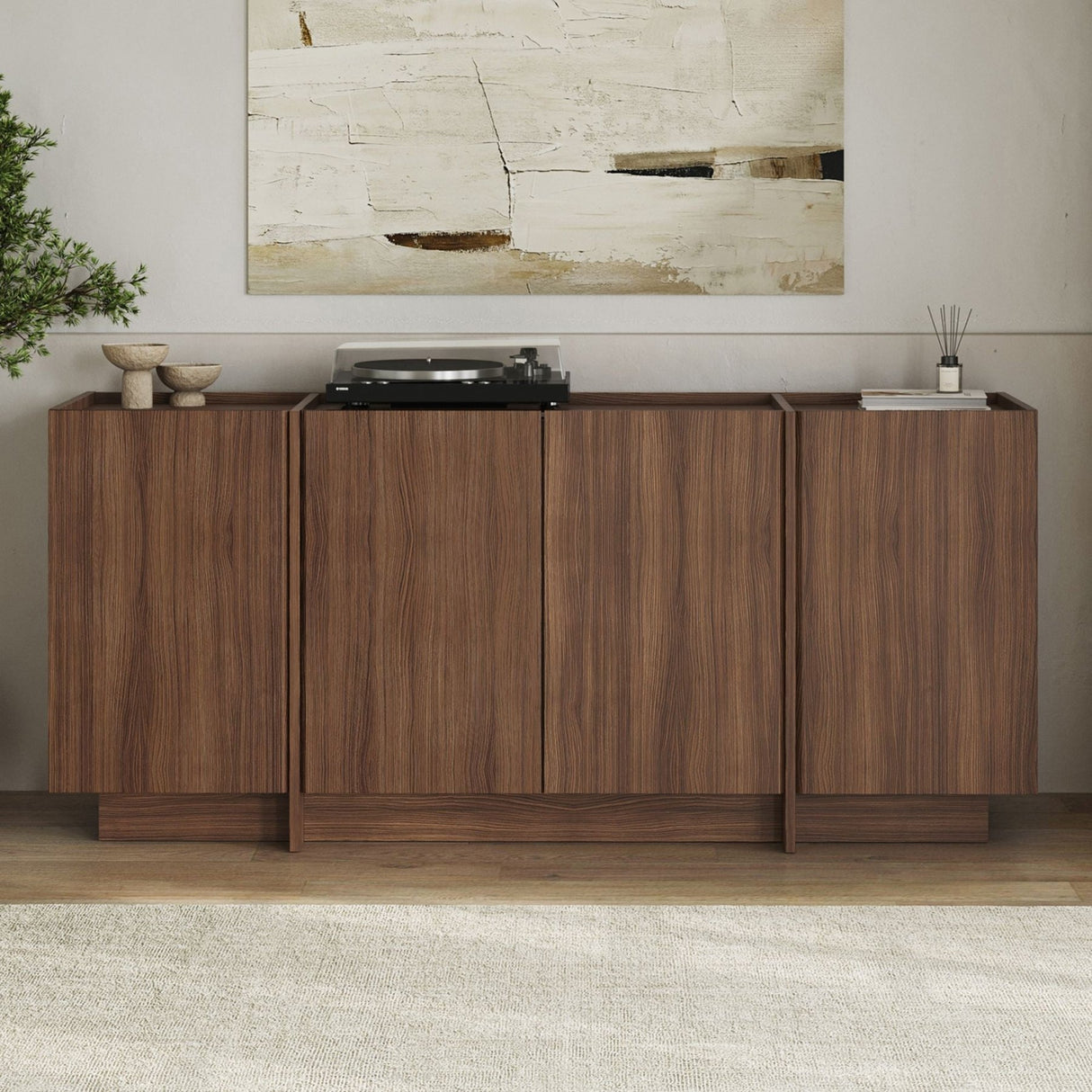 Consolle Dorma in noce Milano 180 cm Legno composito rivestito melaminico