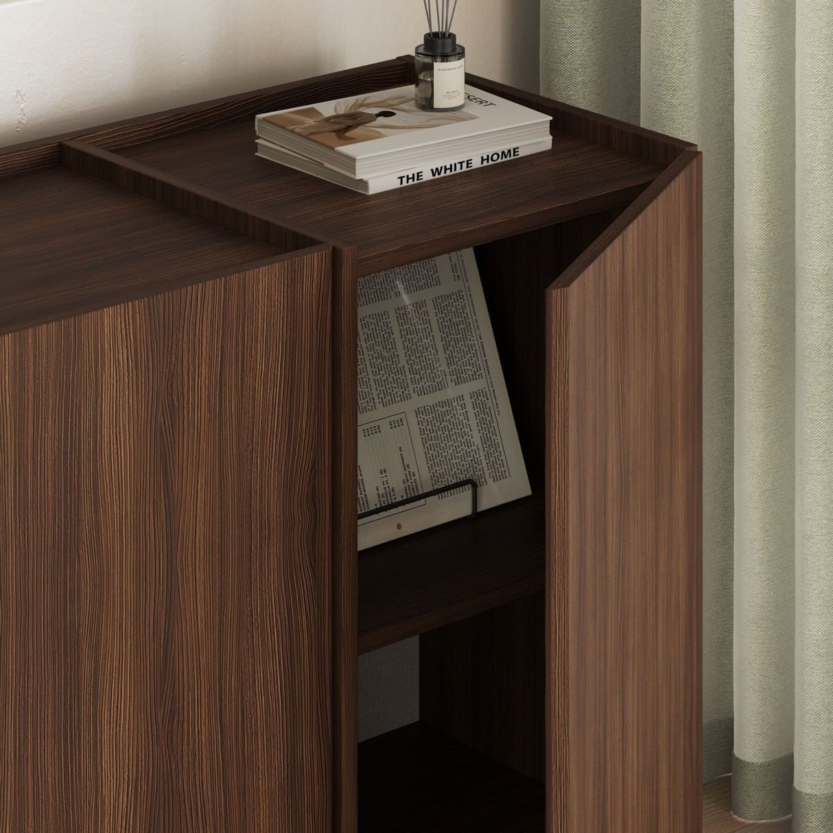 Consolle Dorma in noce Milano 180 cm Legno composito rivestito melaminico
