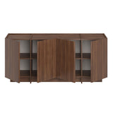 Consolle Dorma in noce Milano 180 cm Legno composito rivestito melaminico