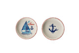 KAHSER14-MARINE Bianco Blu Rosso 100% CERAMICA 6 cm di larghezza