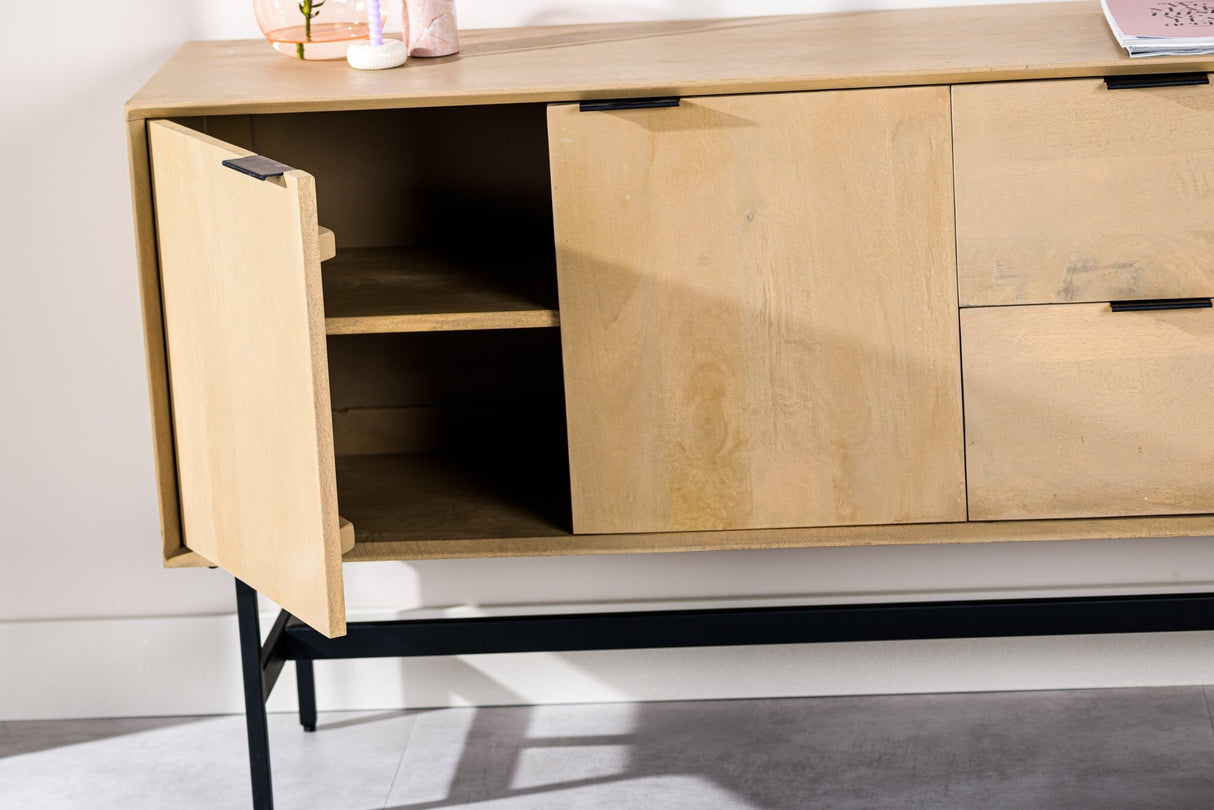 Credenza in legno di mango Zayn 170x40x82 cm