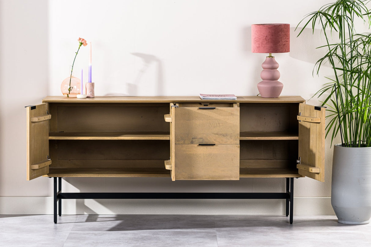 Credenza in legno di mango Zayn 170x40x82 cm