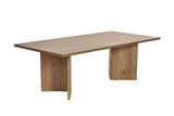 Salontafels - Rechthoekige salontafel eiken melamine Sabin 119x60 cm - Dimehouse