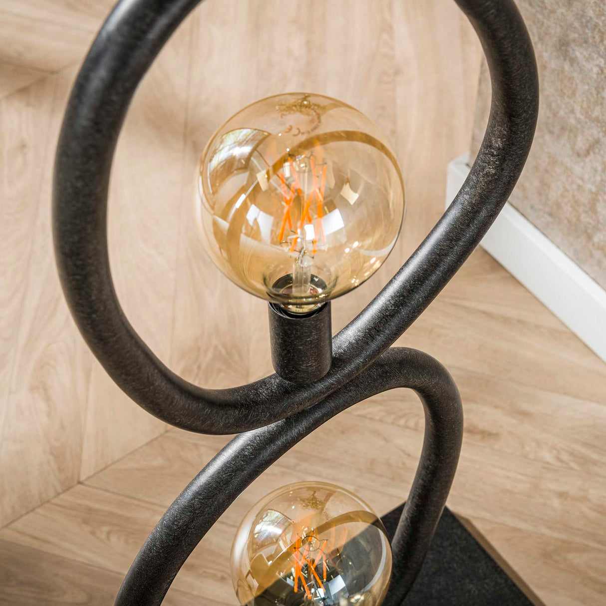 Vloerlampen - Vloerlamp Orion 4 - lichts Zwart Metaal 165 cm - Dimehouse