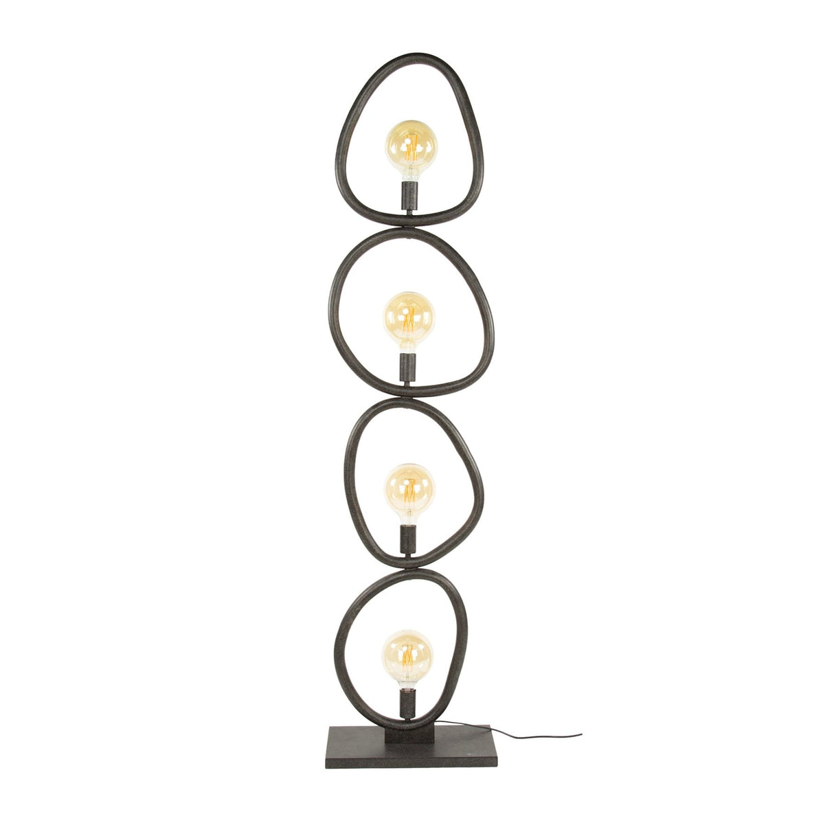 Vloerlampen - Vloerlamp Orion 4 - lichts Zwart Metaal 165 cm - Dimehouse