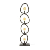 Vloerlampen - Vloerlamp Orion 4 - lichts Zwart Metaal 165 cm - Dimehouse