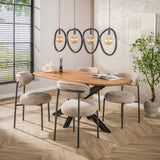 Hanglampen - Hanglamp Nova 4 - lichts Zwart Metaal 140 cm - Dimehouse