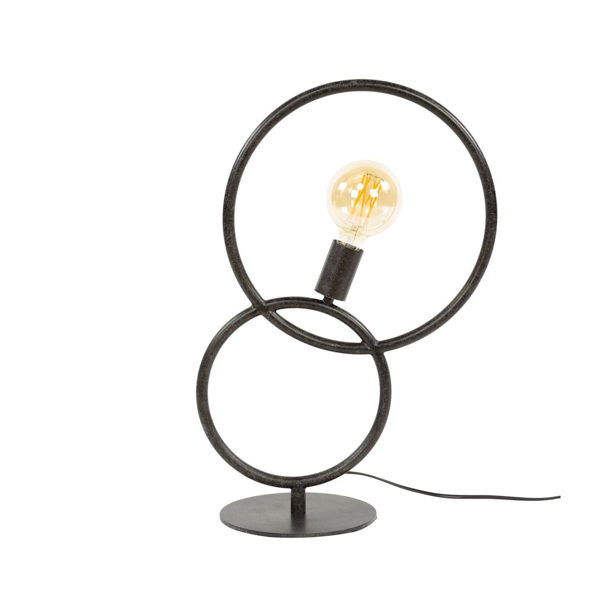 Lampada da tavolo Arc a 1 luce in Metallo Nero
