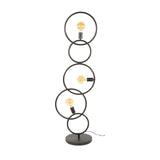 Vloerlampen - Zwarte vloerlamp 3 - lichts industrieel 140 cm - Dimehouse