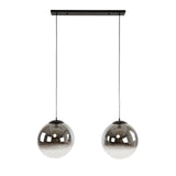 Hanglampen - Moderne Hanglamp Bol Rond Juliette 2 - lichts rookglas - Dimehouse