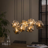 Lampada a sospensione Rocks DH Interior Cromato LxLxH 104x55x36 Vetro Foto atmosferica vista frontale diagonale